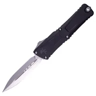 Noże - Nóż automatyczny OTF Microtech Combat Troodon D/E Gen III Black Aluminium, Stonewashed M390MK by Tony Marfione (1142-10) - miniaturka - grafika 1