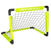 Piłki dla dzieci - Bramka piłkarska bramki do piłki nożnej zestaw x2 piłka pompka - miniaturka - grafika 1