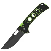 Noże - QSP Nóż Unicorn 14C28N, czarny stonewashed Czarny/Neon G10 QS156-C2 - miniaturka - grafika 1