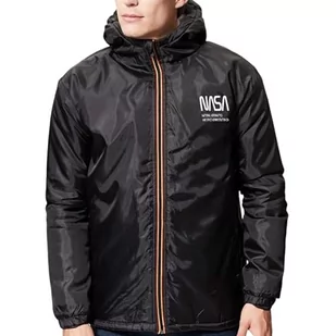 Nasa Męska kurtka przeciwdeszczowa z podszewką Sherpa, czarna, XL, czarny, XL - Kurtki męskie - miniaturka - grafika 1