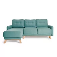 Narożniki - Turkusowy rozkładany narożnik Bonami Selection Pop - miniaturka - grafika 1