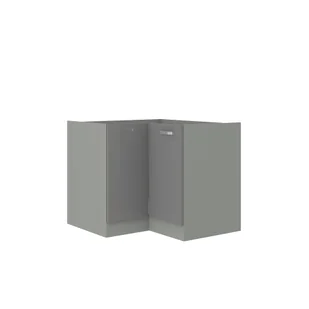 Szafka Kuchenna Stojąca Narożna 1 Drzwi 89 x 89 ND 1F Grey Stolarz Lempert Szary, Szary Platynowy - Szafki kuchenne - miniaturka - grafika 1