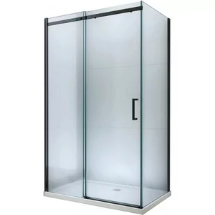 Mexen Omega kabina prysznicowa rozsuwana 150 x 80 cm, transparent, czarny - 825-150-080-70-00 - Kabiny prysznicowe - miniaturka - grafika 1