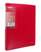 Pozostałe akcesoria dla plastyków - Teczka A5 z 20 koszulkami Clear Book Patio Czerwony - miniaturka - grafika 1