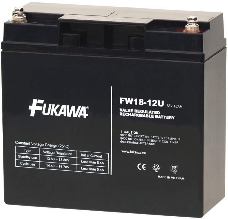 Fukawa Baterie - FW 18-12 U 12V/18Ah - M5, żywotność 5 lat