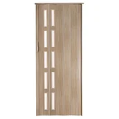 Drzwi wewnętrzne - Drzwi harmonijkowe st5 80 x 201 cm jesion - miniaturka - grafika 1