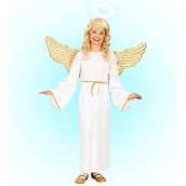 Sukienki i spódniczki dla dziewczynek - Widmann Widmann - Kostium dziecięcy Anioł, biała sukienka, pasek, Święta, Boże Narodzenie, karnawał, rozpoczęcie szkoły 02546 - miniaturka - grafika 1