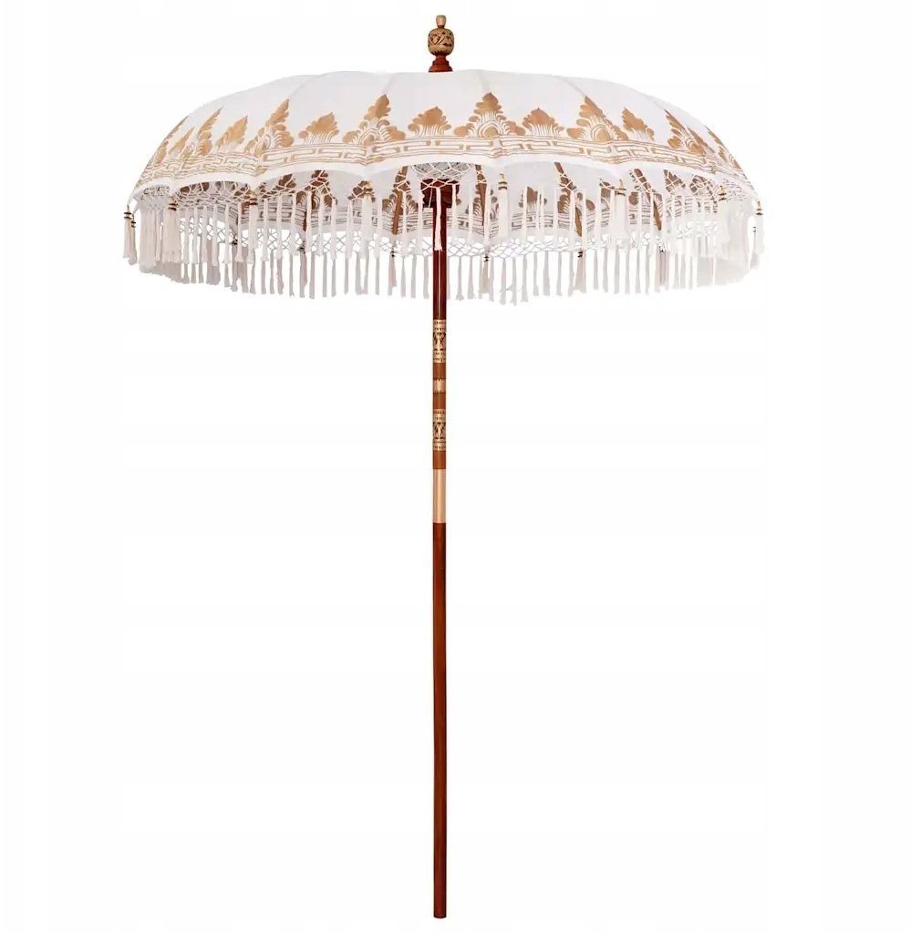 vidaXL Baliński Parasol Kremowy 210-220 x 260 cm 42006452
