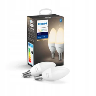 Żarówka świecowa Led Bluetooth White Philips Hue 5.5W E14 (2 sztuki) - Żarówki LED - miniaturka - grafika 1