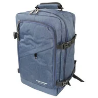 Plecaki - Solidny Plecak Bag Street ''DE LUXE'' Średni Plecak Rekreacyjny Rowerowy BS4007 GRANATOWY 40 x 26 x 19 [cm] - miniaturka - grafika 1