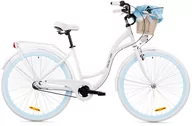 Rowery - Goetze, Rower Miejski Style 28" Alu 3 Biegi Biały Biały Błękit, Kosz - miniaturka - grafika 1
