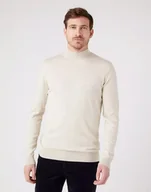 Swetry męskie - Wrangler Seasonal Knit Męski Sweter Golf Oat Mele W8D12Pc17-M - miniaturka - grafika 1