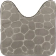 Dywaniki łazienkowe - Dywanik pod WC 45x50cm Stones Szary - miniaturka - grafika 1