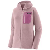 Bluzy sportowe damskie - Bluza damska Patagonia W's R1 Air Full-Zip Hoody Rozmiar: XS / Kolor: różowy - miniaturka - grafika 1