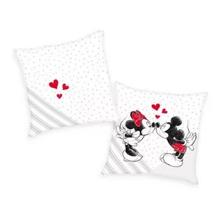 Kołdry i poduszki dla dzieci - Herding Poduszka Mickey and Minnie, 40 x 40 cm - grafika 1