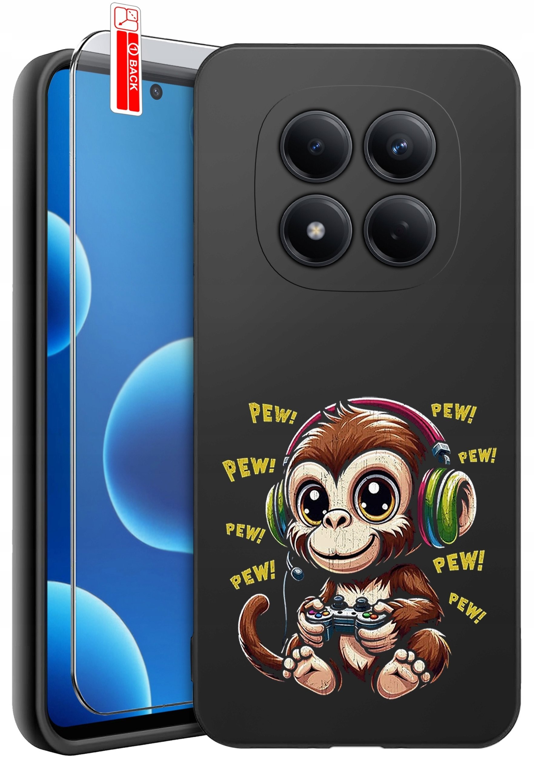 krainaGSM ETUI do Xiaomi Redmi Note 15 Pro 4G WZORY SILIKONOWE MATT CASE + SZKŁO