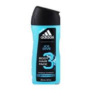 Żele pod prysznic dla mężczyzn - adidas Ice Dive Men 250ml żel pod prysznic - miniaturka - grafika 1