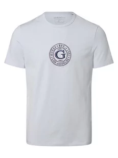 GUESS - T-shirt męski, niebieski - Koszulki męskie - miniaturka - grafika 1