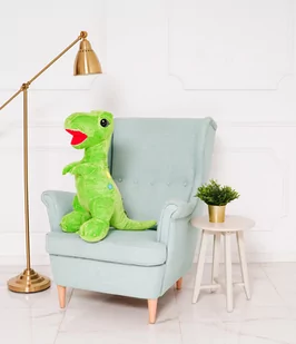Miś Gustaw, Dinozaur Edi, zielony, 90cm - Maskotki i pluszaki - miniaturka - grafika 1