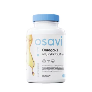 OSAVI Omega-3 Olej Rybi 1000mg 120 Kapsułek żelowych Cytryna - Suplementy naturalne - miniaturka - grafika 1