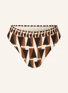 Stroje kąpielowe - Seafolly Dół Od Bikini Z Wysokim Stanem Secret Garden schwarz - miniaturka - grafika 1