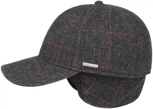 Czapka z Klapkami na Uszy Kinty Wool by Stetson, szary, M (56-57 cm) - Czapki i chusty sportowe męskie - miniaturka - grafika 1
