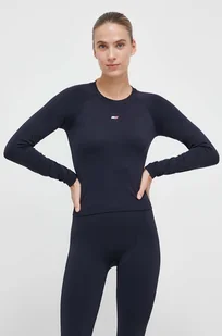 Tommy Hilfiger longsleeve damski kolor granatowy - Bluzki damskie - miniaturka - grafika 1