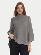 Swetry damskie - Kontatto Sweter 3M0848C Szary Relaxed Fit - miniaturka - grafika 1