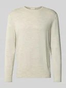 Swetry męskie - sweter z dzianiny o kroju regular fit z mieszanki bawełny model Space dye - miniaturka - grafika 1