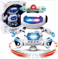 Roboty dla dzieci - ElektroStator Tańczący robot Willo interaktywny chodzi świeci dźwięk elektroniczny LED Y196 Y196 - miniaturka - grafika 1