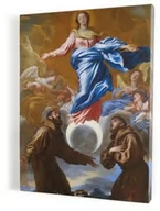 Ikony i obrazy sakralne - Obraz Matki Bożej Niepokalanej ze św. Antonim i św. Franciszkiem - miniaturka - grafika 1