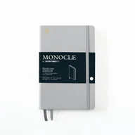 Notesy i bloczki - Notatnik Monocle by Leuchtturm1917 Paperback B6+, Twarda Oprawa, Kropki, Szary - miniaturka - grafika 1