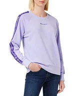 Bluzy damskie - Champion Sport Tape Crewneck Bluza Damska, lawenda, XS - miniaturka - grafika 1