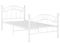 Łóżka - Łóżko metalowe białe w stylu industrialnym 90x200 cm B7-A66 - miniaturka - grafika 1