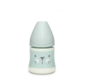 Suavinex Butelka Hygge okrągły wolny przepływ Kotek miętowy 150ml | PONAD 10 TYŚ PRODUKTÓW W ATRAKCYJNYCH CENACH | SZYBKA - Butelki dla niemowląt - miniaturka - grafika 1