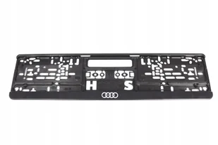 Ramka Tablicy Rejestracyjnej Audi Unikat Aso Black Oryginał Kolekcja Audi - Akcesoria motoryzacyjne - miniaturka - grafika 1
