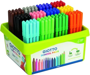 GIOTTO 523800 Flamastry 144 sztuki Długopisy Przybory do pisania i akcesoria Artykuły plastyczneZestawKolorystyka - Długopisy - miniaturka - grafika 1
