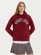 Bluzy damskie - Gant Bluza 1949 Arch Graphic 4201262 Czerwony Loose Fit - miniaturka - grafika 1