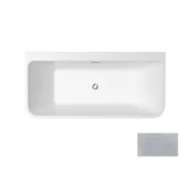 Wanny - Besco WA-150-VRSZ VARYA GLAM SREBRNA wanna wolnostojąca przyścienna maskownica syfonu z przelewem złota 150 x 75 - miniaturka - grafika 1