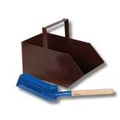 Akcesoria kominkowe - woodcarver Węglarka z łopatką średnią zestaw  WZŁ-Z-M - miniaturka - grafika 1