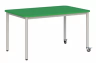 Meble do szkół i przedszkoli - Stolik mobilny blat prostokątny 120x70/rozmiar 1,2,3 - miniaturka - grafika 1