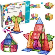 Zabawki kreatywne - WOOPIE Magnetyczne Klocki Konstrukcyjne Montessori 3D - miniaturka - grafika 1