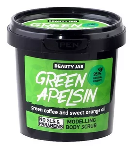 Beauty Jar Beauty Jar GREEN APELSIN Modelujący scrub do ciała Ekstrakt zielonej kawy i olejek pomarańczowy 200g - Balsamy i kremy do ciała - miniaturka - grafika 1