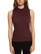 Swetry damskie - ESPRIT Damski sweter 112EE1I311, 603/bordowy/czerwony 4, XXL - miniaturka - grafika 1