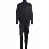 Dresy męskie - Dres męski adidas Linear Logo Tricot Track Suit czarny IC6775 S - miniaturka - grafika 1