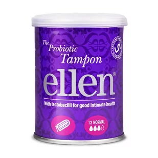 Ellen Tampony probiotyczne Normal, 12 sztuk - Tampony - miniaturka - grafika 1