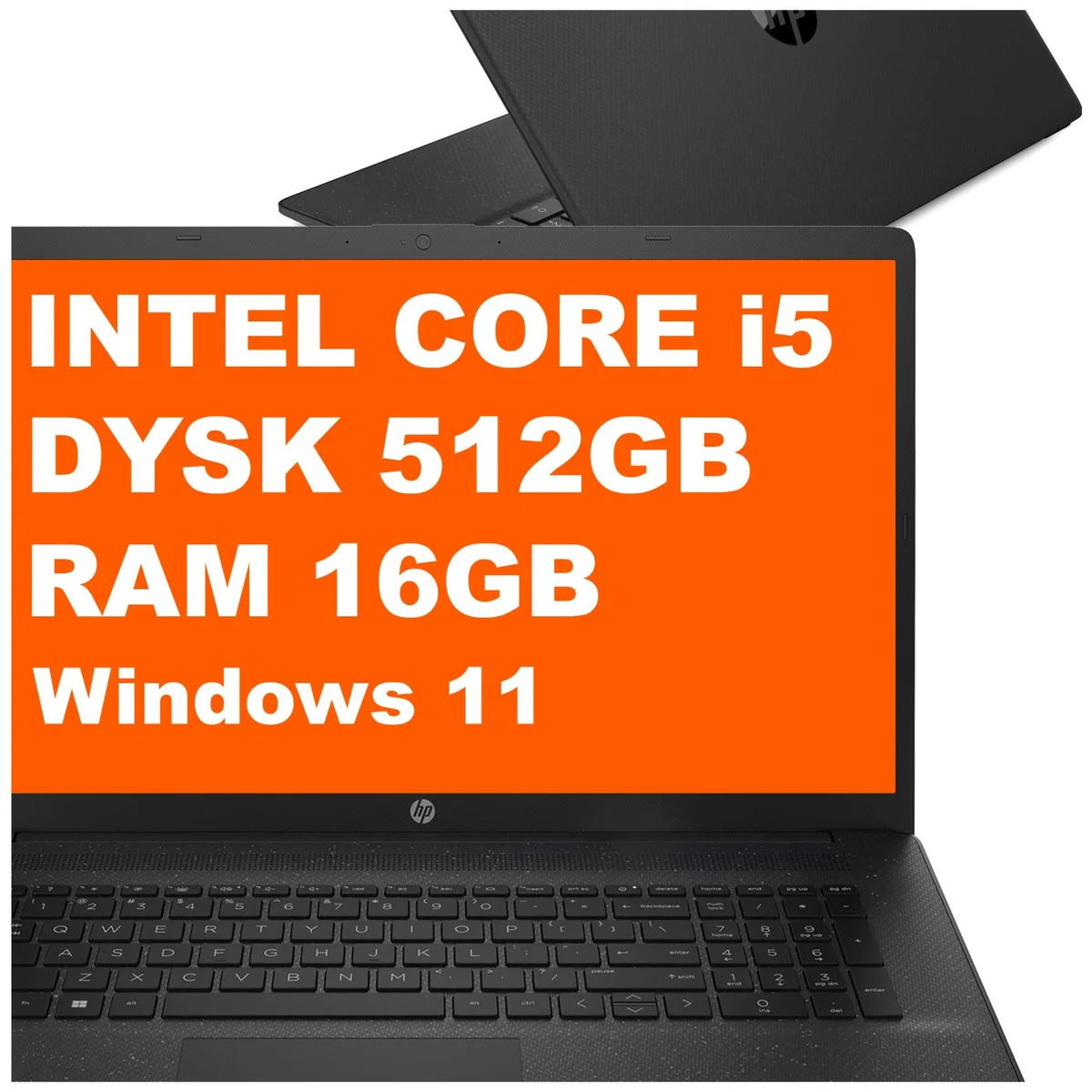 HP 17T-CN300 / D7NJ9U8 / Intel Core i5 / 16GB / 512GB / Intel UHD / 17,3