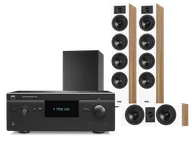 Kino domowe - NAD T 758 V3i (czarny) + Diva 6 + 7 (dąb) + BASSO 880 (czarny) - miniaturka - grafika 1