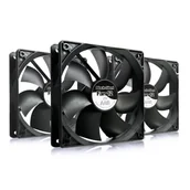 Chłodzenie procesora - 3x AABCOOLING Black Silent Fan 12-cm 120mm, Wydajny Wentylator Komputerowy do Chłodzenia Procesora CPU, Przepływ Powietrza 115,5 m³/h - miniaturka - grafika 1