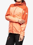 Kurtki i kamizelki sportowe damskie - Kurtka damska Mammut Convey Tour HS Hooded Jacket - salmon/terracotta - miniaturka - grafika 1